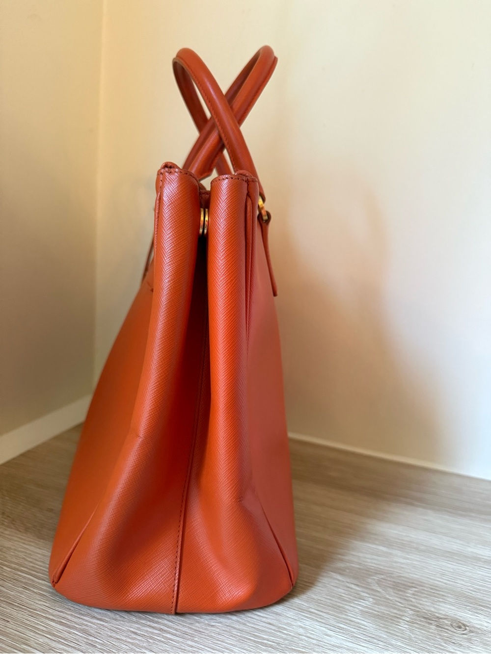Prada Saffiano Leather Lux Galleria Double Zip Tote - Picture 13 of 15